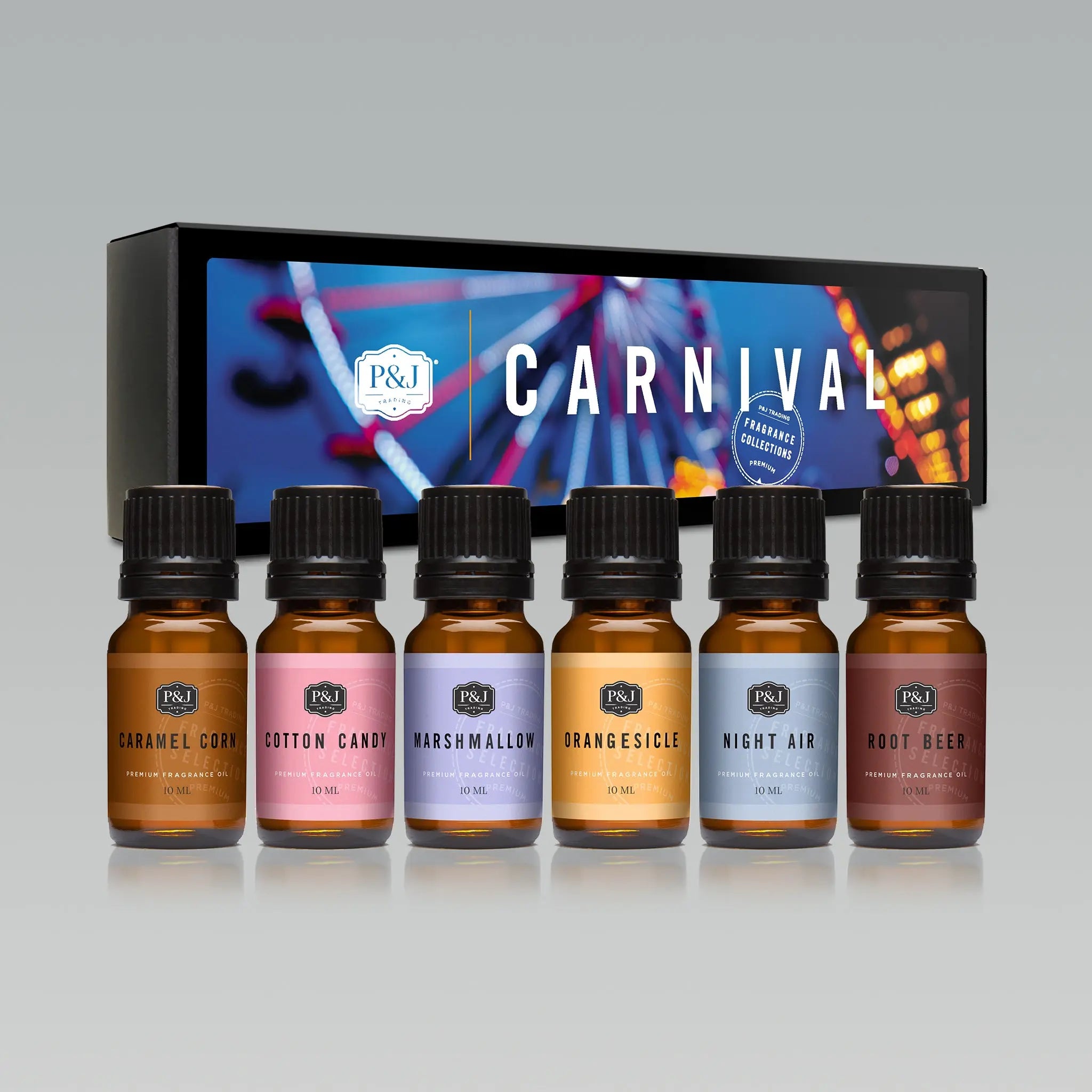 P&J Trading Premium Grade Fragrance Oils Set Of 6 Carnival Collection NIB