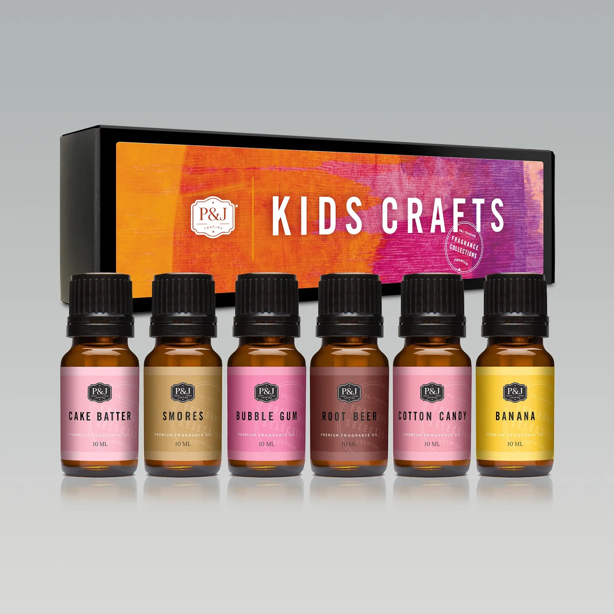 P&J Kids Crafts Set of 6 Premium Fragrance Oil for Candle Making