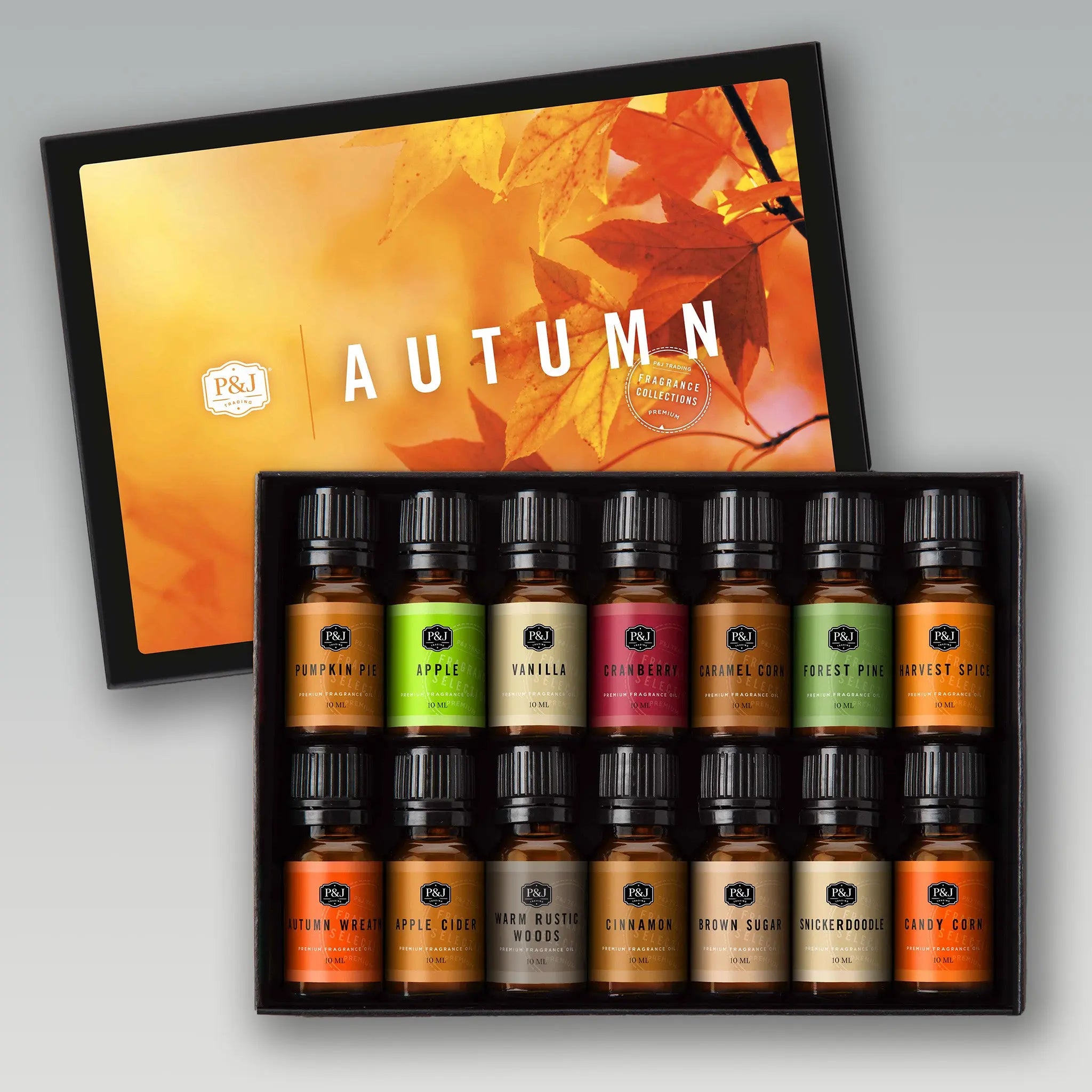 Autumn Set of 14 Fragrance Oils 10ml P&J Trading