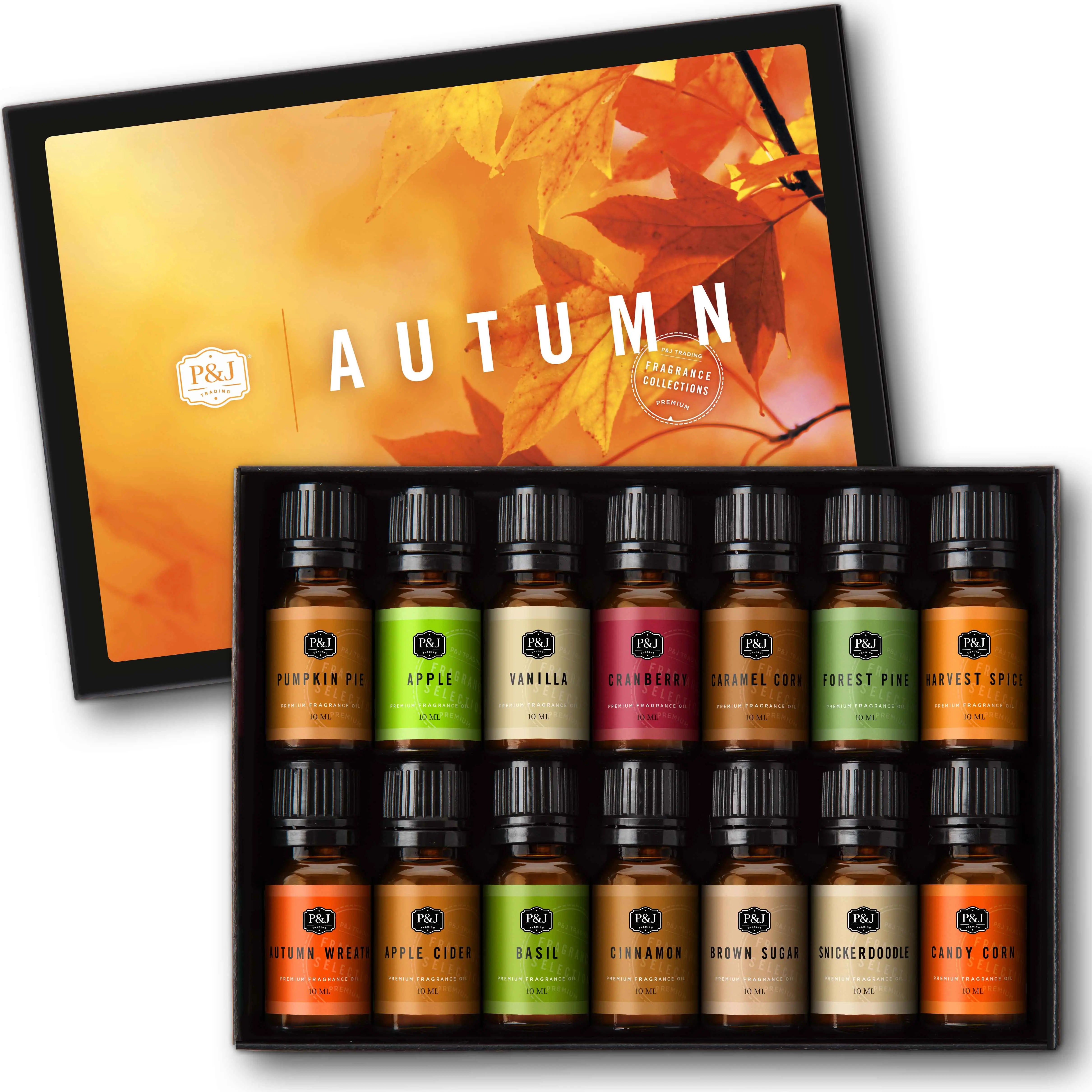 Autumn Set of 14 Fragrance Oils 10ml P&J Trading