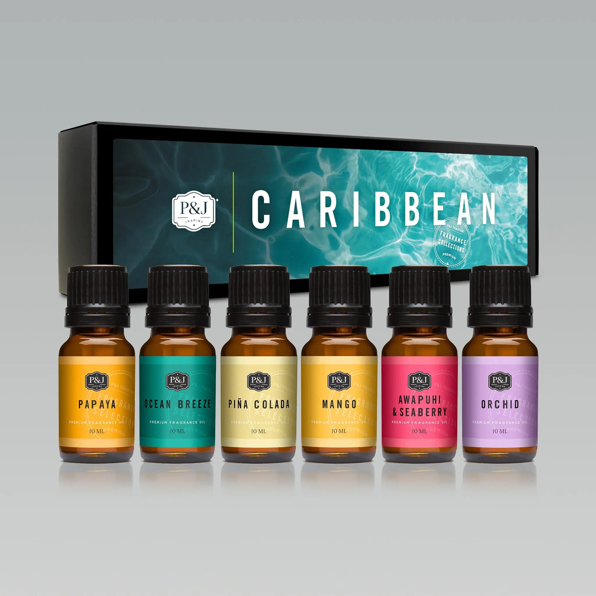 Caribbean Set of 6 Fragrance Oils 10ml