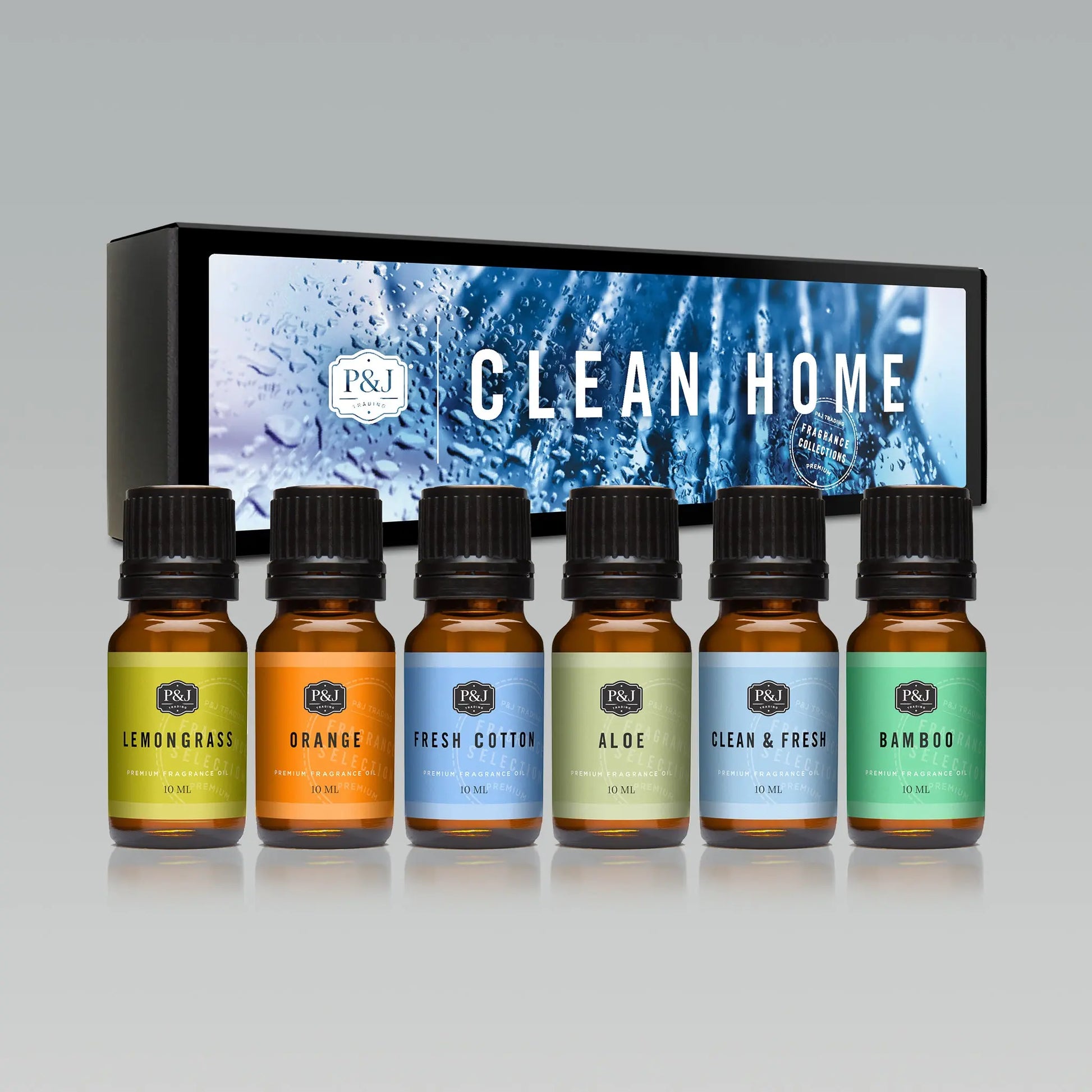 Clean Home Set of 6 Fragrance Oils 10ml