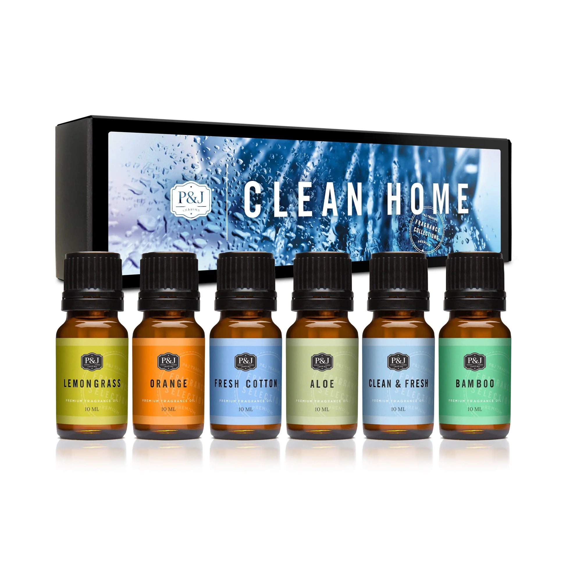 Clean Home Set of 6 Fragrance Oils 10ml