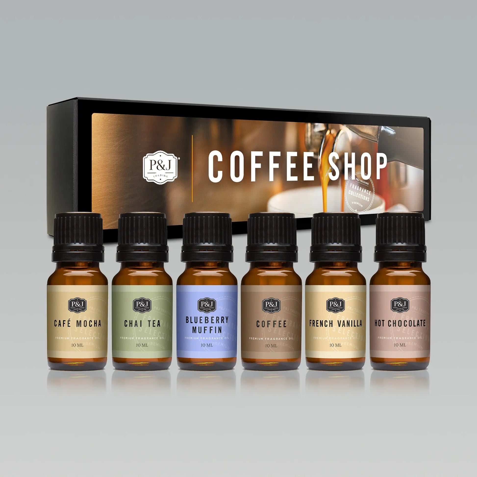 Coffee Shop Set of 6 Fragrance Oils 10ml