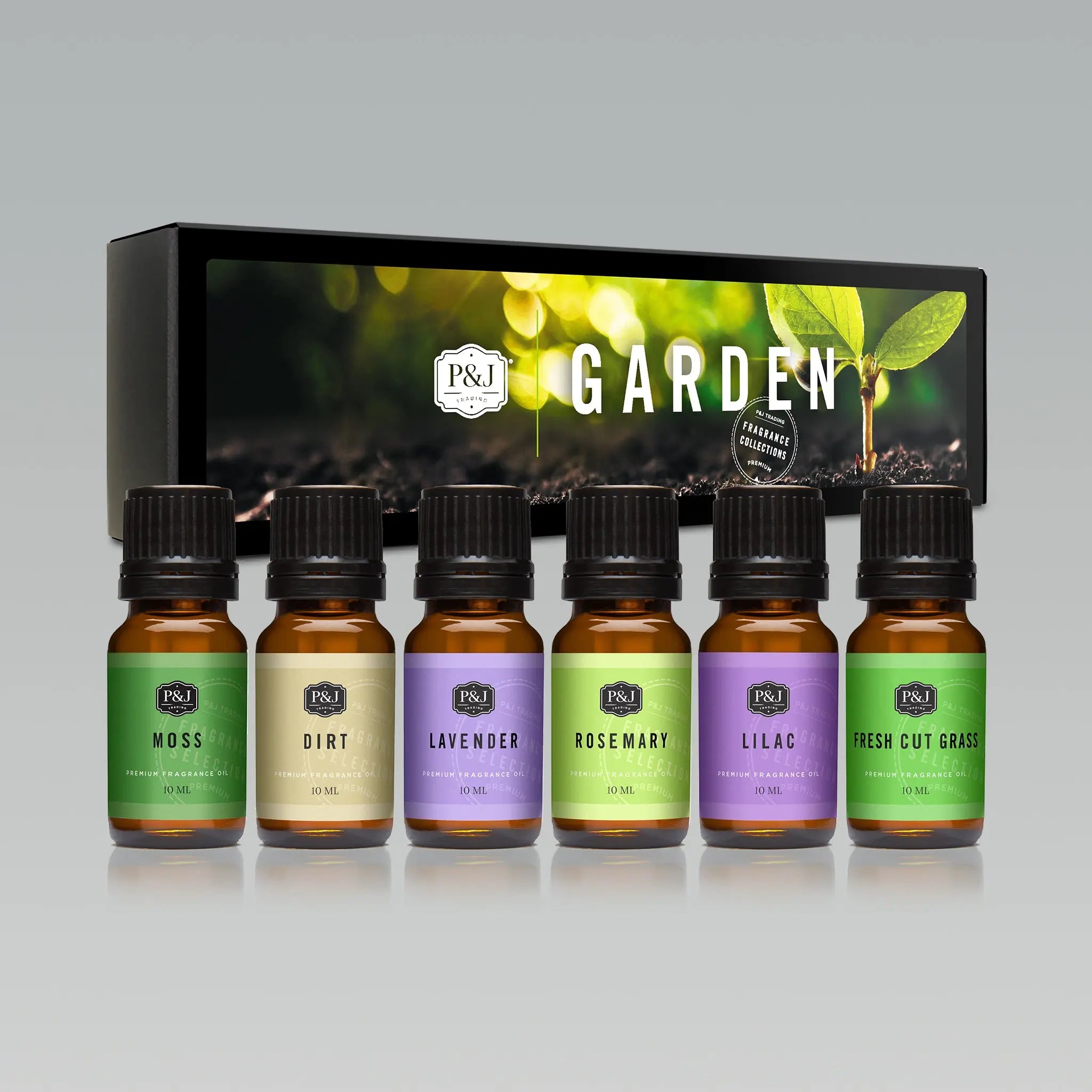 Garden Set of 6 Fragrance Oils 10ml P&J Trading